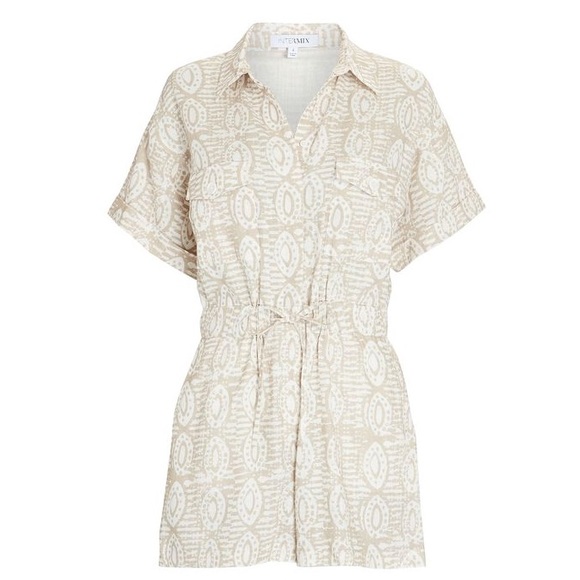 INTERMIX Piper Printed Poplin Romper - Picture 12 of 12